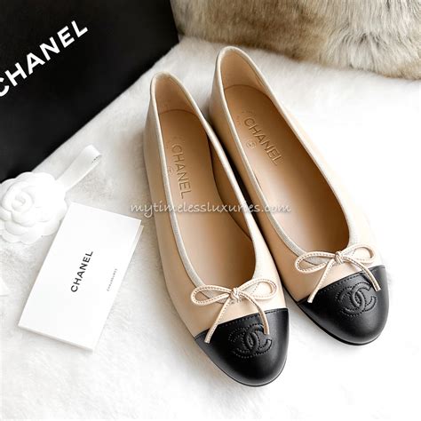 chanel classic ballet pumps|chanel ballet flats beige.